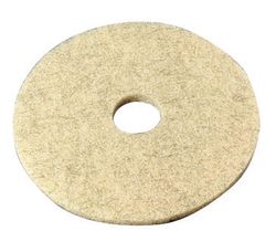 3M Natural Blend 20 in. D Non-Woven Natural/Polyester Fiber Buffer Pad Tan