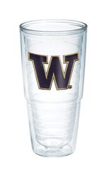 Tervis Collegiate 24 oz Clear BPA Free Washington Huskies Tumbler