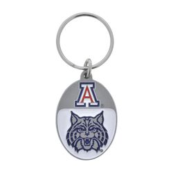 HILLMAN NCAA Tempered Steel Blue Split Ring Keychain