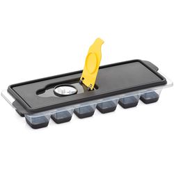 Superio Brand Gray/Clear Silicone Ice Cube Tray