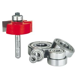 Freud 1-3/8 in. D X 1/4 in. X 2-1/4 in. L Rabbeting Router Bit Bearing Set 6 pc