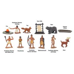 Safari Ltd. Toobs Powhatan Indians Toy 12 pc