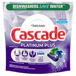 Cascade Platinum Plus Fresh Scent Pods Dishwasher Detergent 6 oz 11 pk