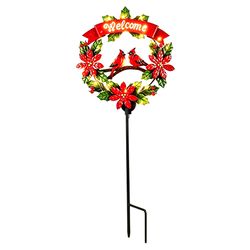 Smart Solar Solar White Cardinal 41.73 in. Pathway Decor