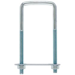 Hampton 5/16 in. X 2 in. W X 4-3/4 in. L Coarse Zinc-Plated Steel Square Bend U Bolt
