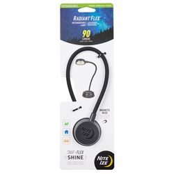 Nite Ize Radiant 7.87 in. Black Gooseneck Desk Lamp