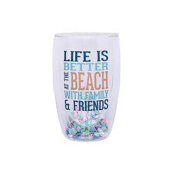 Pavilion We People 14 oz Clear BPA Free Beach Double Wall Tumbler