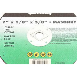 Forney 7 in. D X 5/8 in. X 1/8 in. thick Silicon Carbide Masonry Cutting Wheel 1 pc