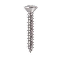 HILLMAN No. 4 Ga. X 3/4 in. L Phillips Oval Head Sheet Metal Screws 100 pk