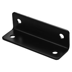 National Hardware 1.6 in. H x 5 in. W x 0.125 in. D Black Carbon Steel Wide Corner Brace