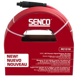 Senco 50 ft. L X 1/4 in. D Rubber Hybrid Air Hose 300 psi Red