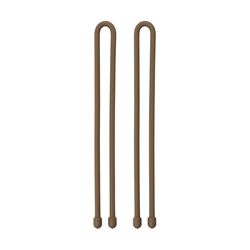Nite Ize Gear Tie 0.24 in. W X 12 in. L Brown Twist Tie 2 pk