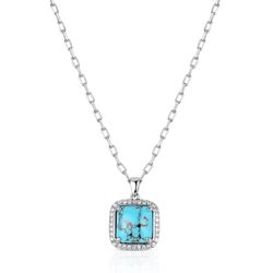 Montana Silversmiths Women's Glamour Cut TQ Necklace