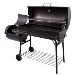 American Gourmet 1280 Charcoal Offset Smoker Black
