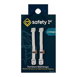 Safety 1st White Plastic Wall Straps 2 pk