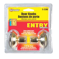Prime-Line Bright Brass Replacement Knobs