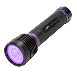 Police Security Black/Purple LED UV Flashlight