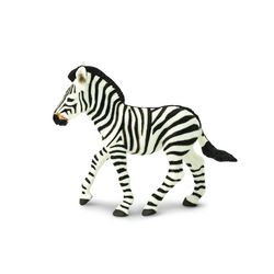 Safari Ltd. Wild Safari Zebra Foal Toy Black/White