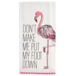 Karma Multicolored Cotton Flamingo Tea Towel 1 pk