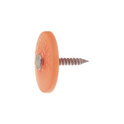 Grip-Rite No. 12 2 in. Cap Bright Plastic/Steel Nail Full Round Head 1 lb