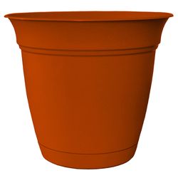 HC Companies Eclipse 8.75 in. H X 10 in. D Plastic Classic Planter Clay