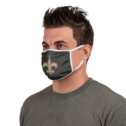 FOCO Household Multi-Purpose New Orleans Saints Face Mask Multicolored 1 pk