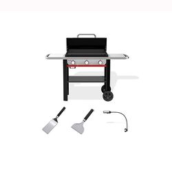 Weber Slate 28 LP Griddle Bundle: Griddle, Spatula, Scraper, Light
