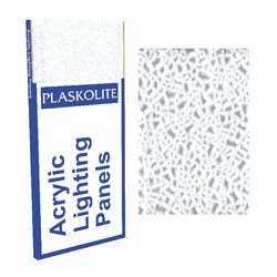 Plaskolite OPTIX Cracked Ice 60 in. L X 36 in. W 0.065 in. Square Edge Lighting Panel 1 pk