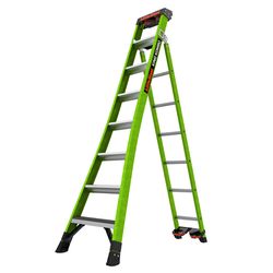 Little Giant King Kombo 8 ft. H Fiberglass Step Ladder Type IAA 375 lb. cap.