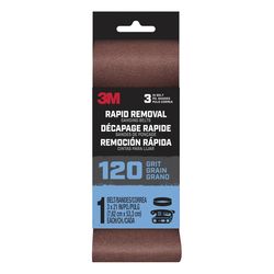 3M Rapid Removal 21 in. L X 3 in. W Aluminum Oxide Sanding Belt 120 Grit 1 pc