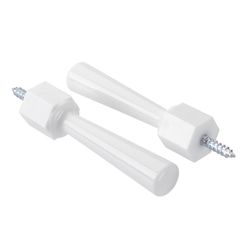 Ace 3-1/4 in. W Plastic White Flexible Door Stop Mounts to door and wall . in.
