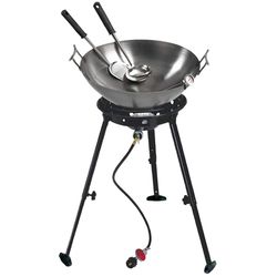 Eastman Outdoors 65000 BTU Welded Steel Frame Outdoor Wok Cooker Kit 36 qt