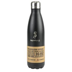 Aquapelli 16 oz Midnight Black BPA Free Vacuum Insulated Bottle