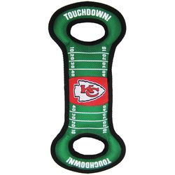 Pets First NFL For Dog Green Nylon Kansas City Chiefs Dog Tug Toy 1 pk