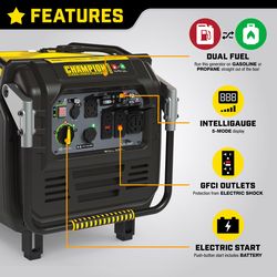 Champion Dual-Fuel 7000 W Portable Generator