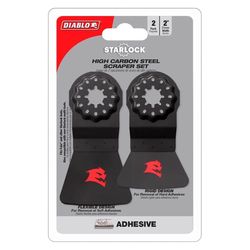 Diablo Starlock 2 in. W High Carbon Steel Oscillating Scraper Set Adhesive Removal 2 pc