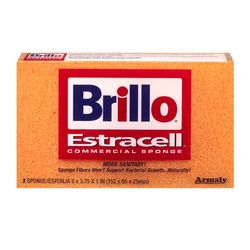 Brillo Estracell Medium Duty Antibacterial Sponge For All Purpose 6 in. L 1 pc