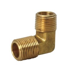 JMF Company 1/4 in. MPT X 1/8 in. D MPT Brass 90 Degree Elbow