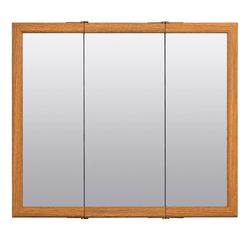 Zenna Home 25.63 in. H X 31.75 in. W X 4.5 in. D Rectangle Tri-View Medicine Cabinet