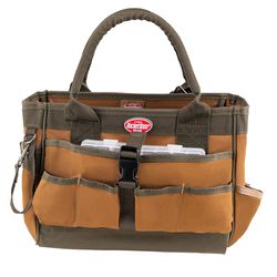 Bucket Boss 16 in. W X 8.5 in. H Polyester Tool Bag 16 pocket Brown 1 pc