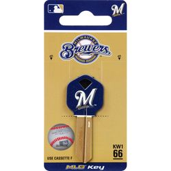 HILLMAN MLB Kwikset/66 KW1 House/Office Key Blank Single Blue