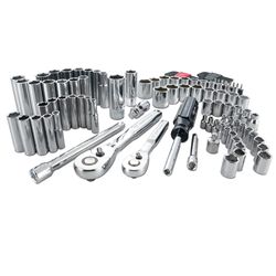 Craftsman 1/4 and 3/8 in. drive Metric and SAE 6 Point Mechanic's Tool Set 105 pc