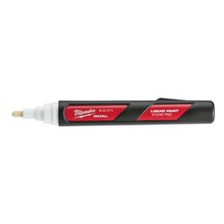 Milwaukee INKZALL White Medium Tip Liquid Paint Marker 1 pk