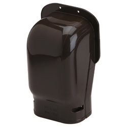 Slimduct Lineset Cover Wall Inlet 3.75 in. W X 3.5 in. H Brown