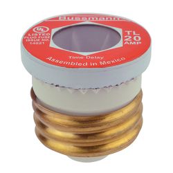 Bussmann 20 amps Time Delay Plug Fuse 4 pk