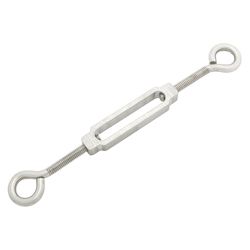 Hampton Zinc-Plated Stainless Steel 0.445 in. D Turnbuckle 275 lb. cap. 13-3/16 in. L