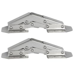 Laurey 2 in. W X 5 in. L Chrome Steel Cabinet Hinge 2 pk