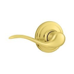 Kwikset Signature Tustin Lever Polished Brass Door Lock N/A in.