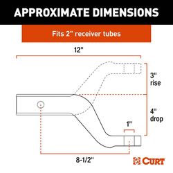 CURT 8000 lb. cap. Ball Mount