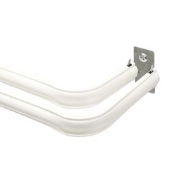 Kenney White Traditional/Transitional Curtain Rod 28 in. L X 48 in. L
